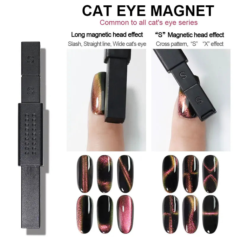 Arte Clavo 6 Styles Cat Eye Magnetic Stick Nail Art Tools Magnet Gel Qme