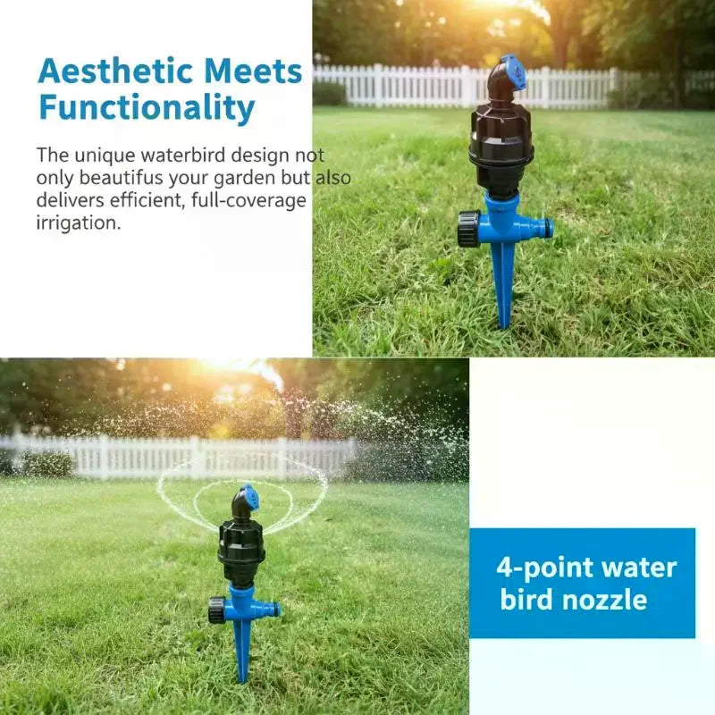 1 2 360 Rotating Nozzle Lawn Irrigation Sprinklers Head Large-area Qme