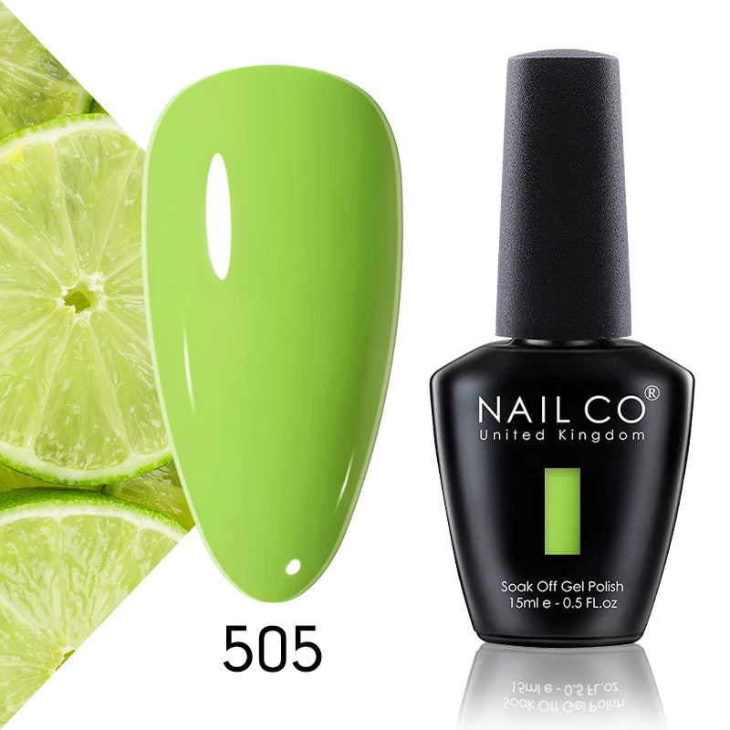 NAILCO 131 Colors Nail Gel Polish Off LED Semi Permanant Art Hybrid