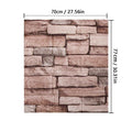 European Style Faux Brick Wallpaper for Kitchen Bedroom Living Room Wall Decoration Vinyl Panels Self Adhesive Wall Stickers Qme retro coffee 70x77cm-5pcs