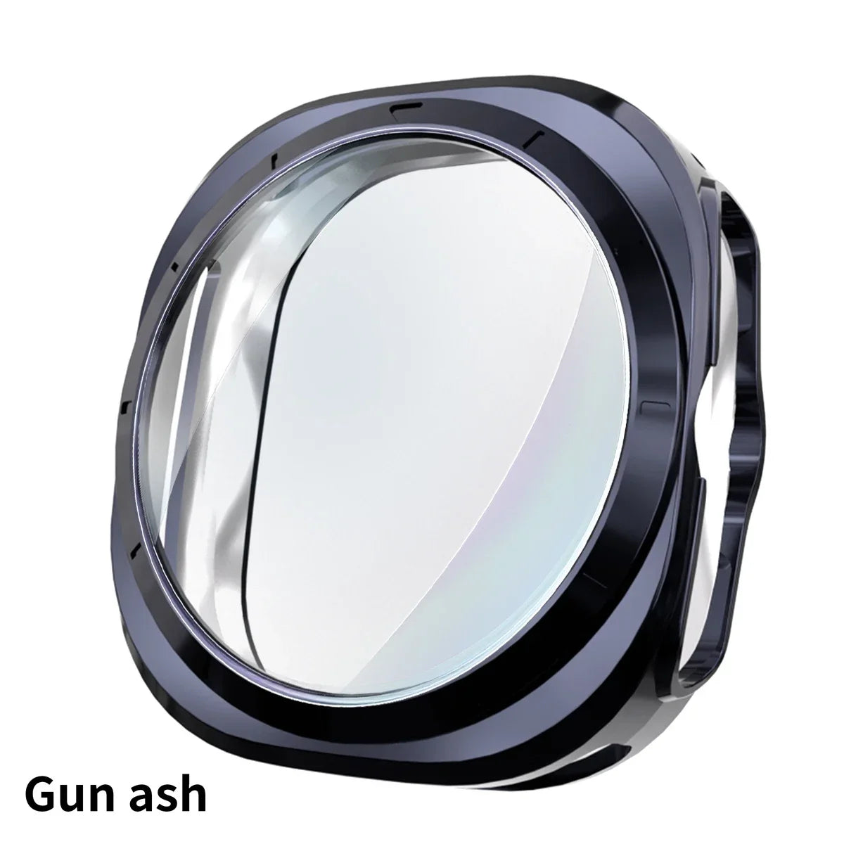 Glass+Case for Samsung Galaxy Watch 7/FE 40mm 44mm Waterproof PC Hard Bumper Galaxy Watch 7 Ultra 47mm Cover+Screen Protector Qme Gun Watch 7 Ultra 47mm