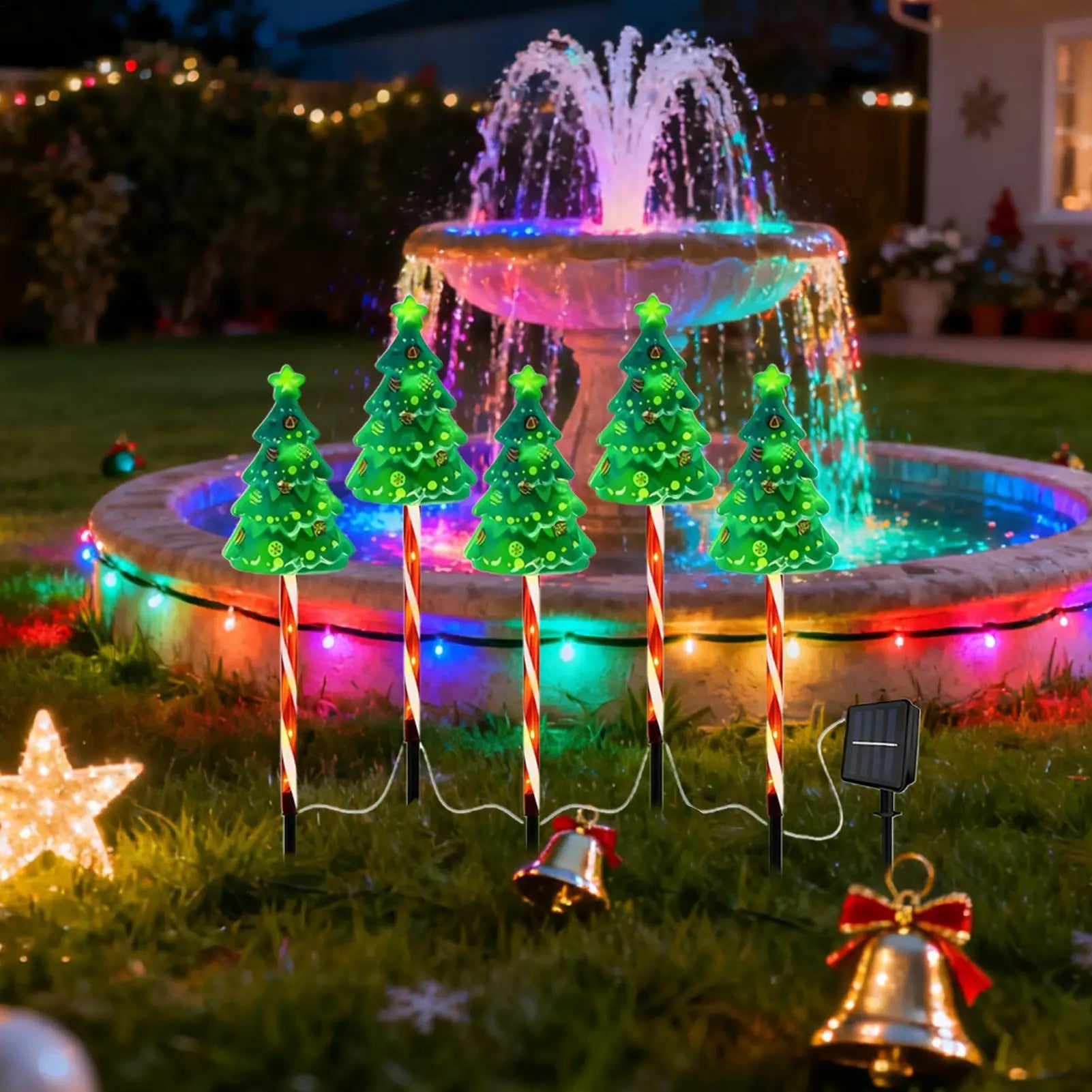 Candy Cane Pathway Light Solar Powered Holiday Lighted Stake Outdoor Qme China Mainland