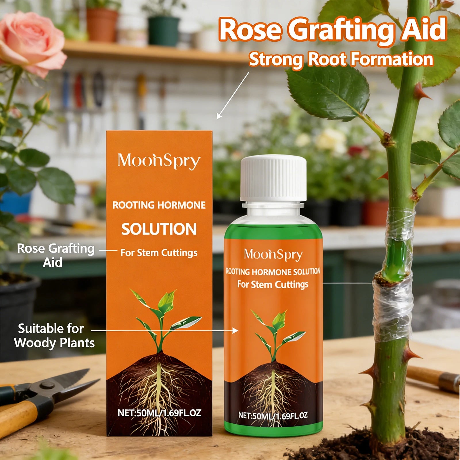 Moonspry Plant Rooting Agent Promoting Germination Improving Soil Ph Value Increasing Production Plant Growth Nutrient Solution Qme