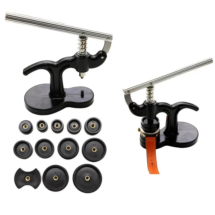Watch Back Press Tool Set Nylon Prevent Slip Fitting Dies Nylon Watch Case Closer Watch Repair Tool Kit for Watchmaker 12pcs Qme 0255-13PACK