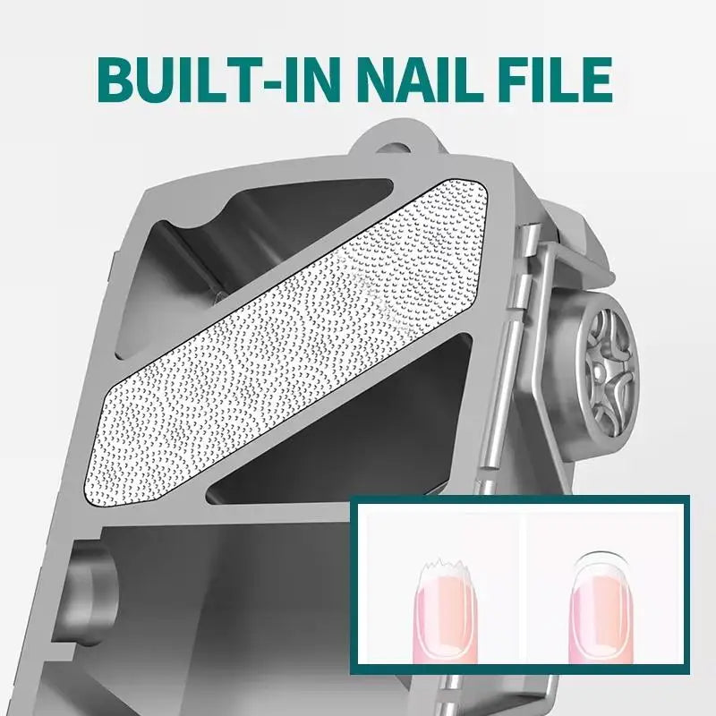 Collapsible Nail Clippers Travel Case Handy Fingernail Scissors Ideal Qme