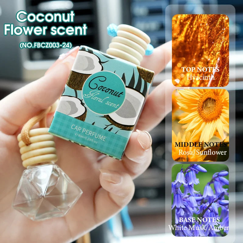 Fragrant Woody Car Air Freshener Long-lasting Fragrance Suitable Qme Coconut Flower scent