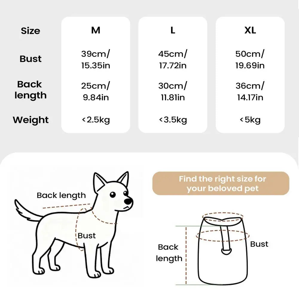 Dog Winter Jacket Thermal Warm Clothes for Dog Cold Weather Dog Clothes for Small Medium Large Nreeds Cats Puppies Kittens Qme Beige M