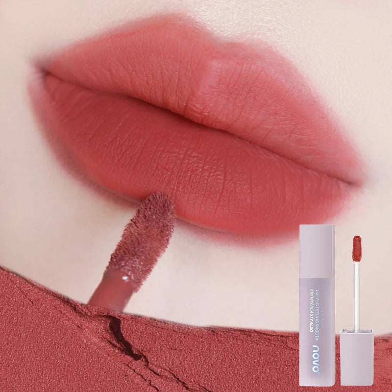 Lightweight Velvet Matte Lipstick, Resistant Liquid Lip Gloss, Moisturizing, Waterproof, Silky Smooth Texture, Easy To Apply Qme