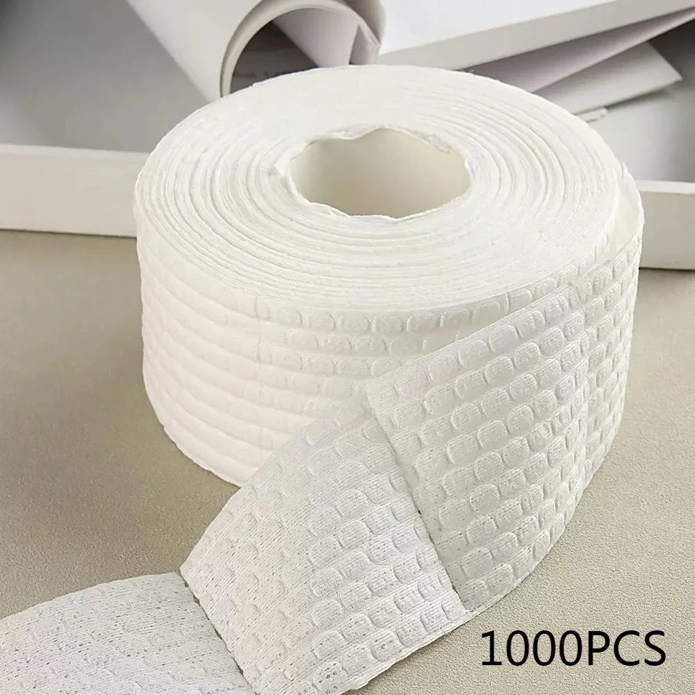 300/500PCS/Roll Nail Cotton Wipes UV Gel Nail Tips Polish Remover Cleaner Lint Paper Pad Soak Nail Art Cleaning Manicure Tools Qme 1000PCS