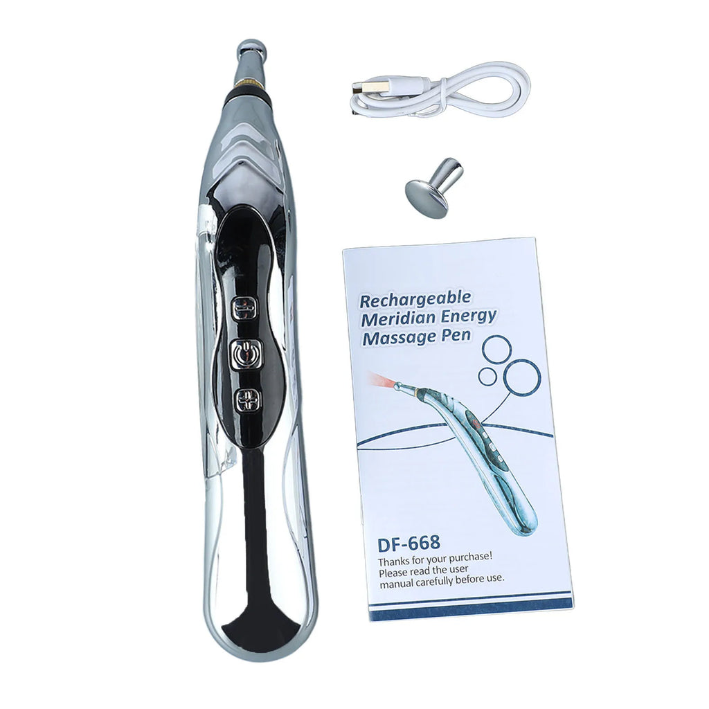 Meridians Pen Electric Meridians Pen Meridians Pen Rechargeable Electronic Powerful Energy Pulse Massage Pen for Pain Relieving Qme