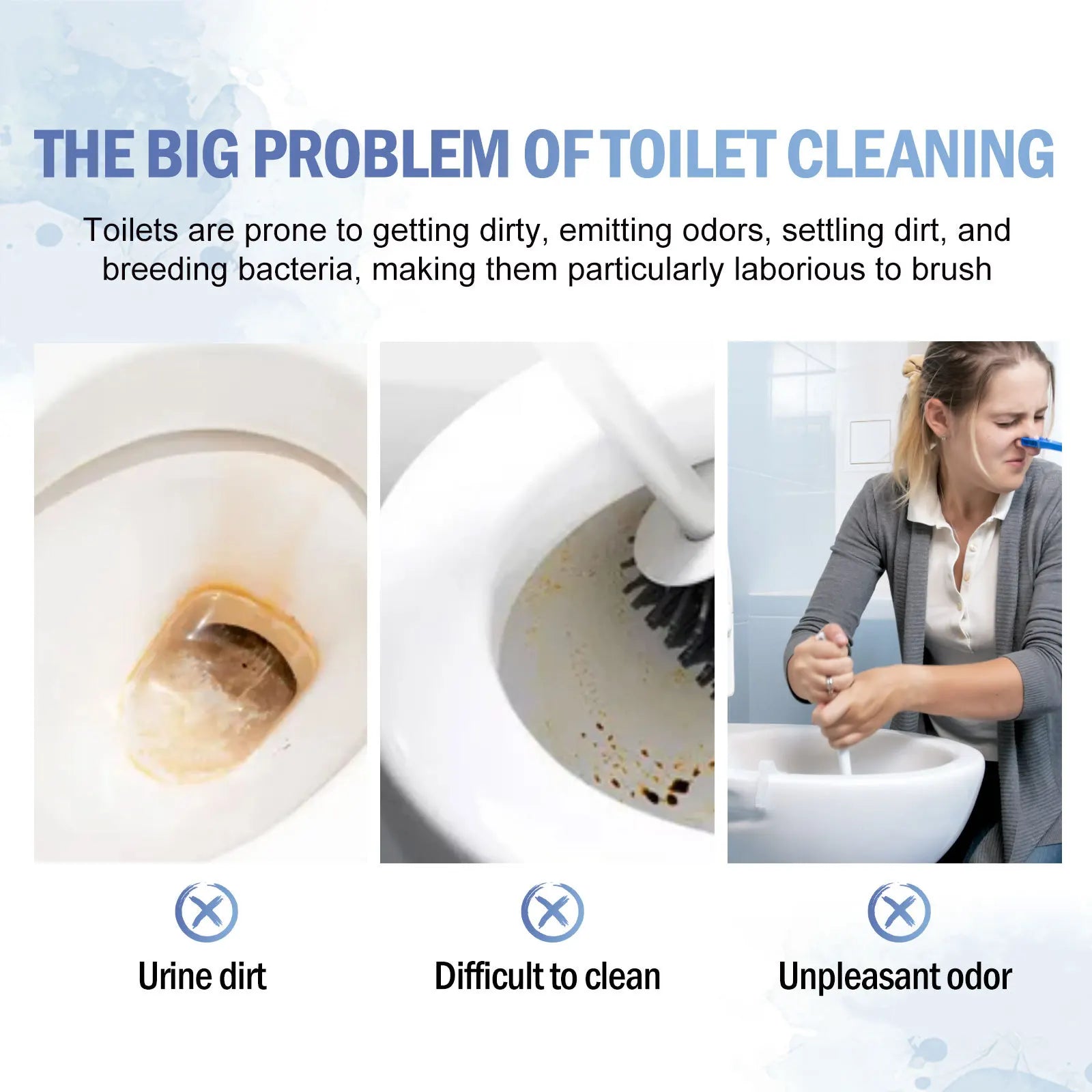 Toilet Effervescent Tablets Remover Urine Stain Deodorant Yellow Dirt Cleaning Bathroom Detergent Toilet Decontaminate Cleaner Qme