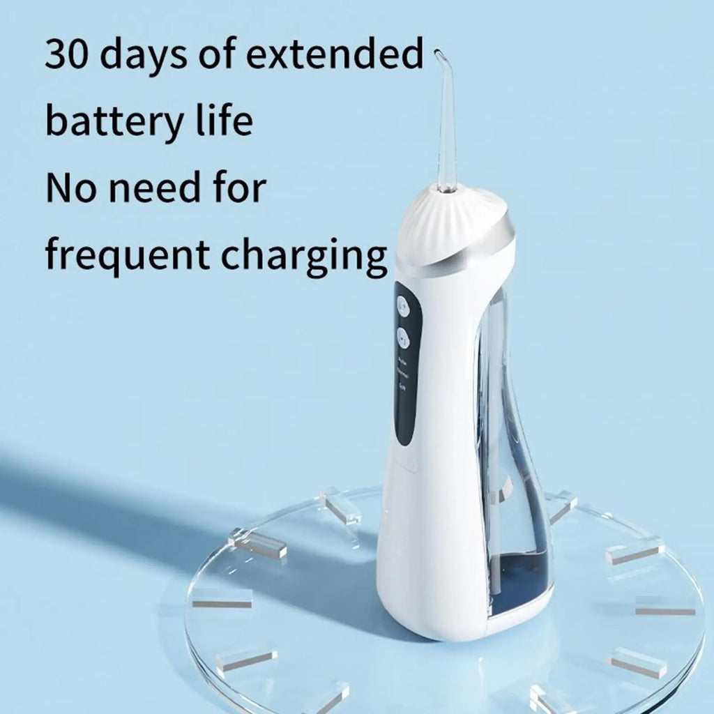 Electric Floss Rechargeable Brace Irrigator Machine Teeth Flossing Machine for Bathroom Shower Countertop Home Apartment Qme
