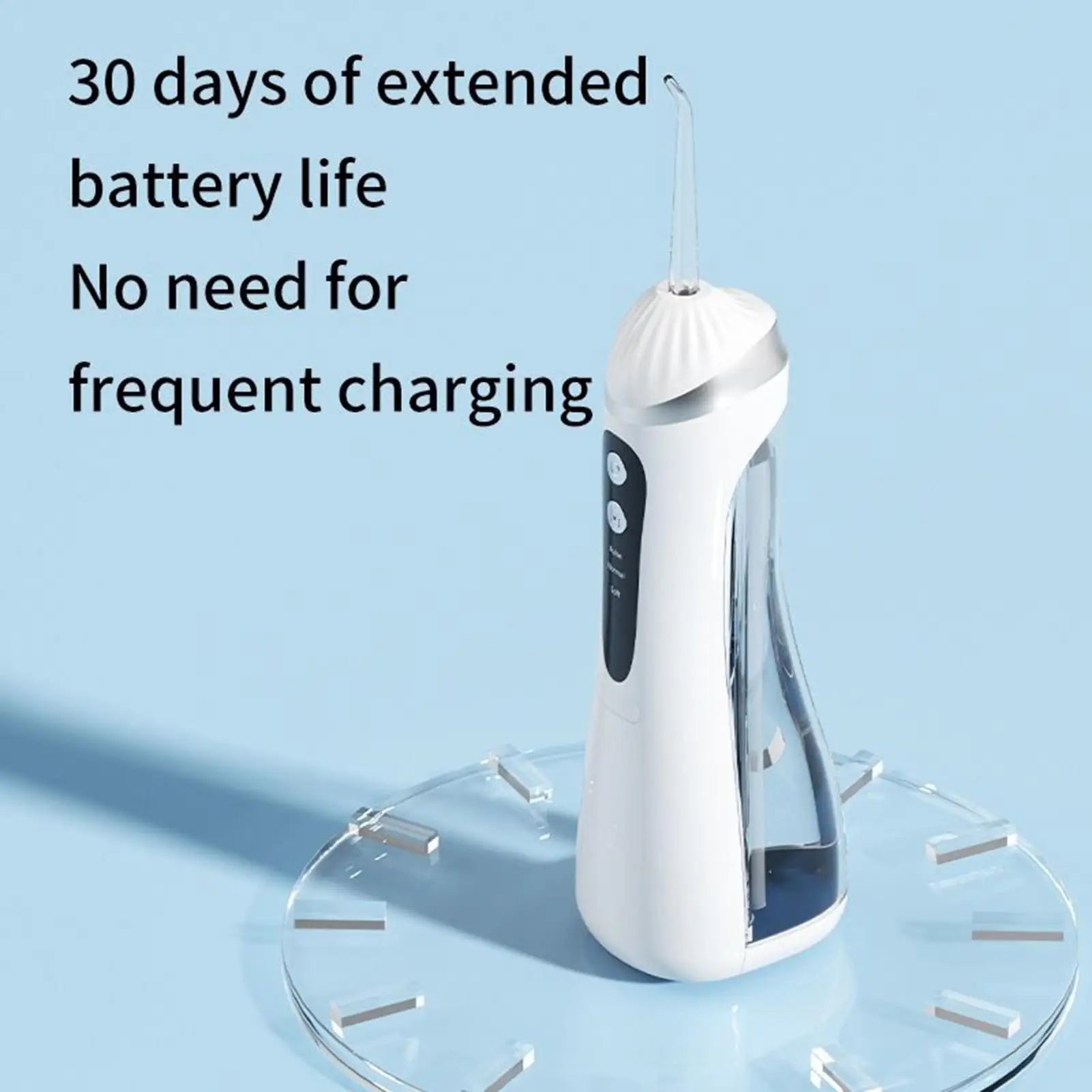 Electric Floss Rechargeable Brace Irrigator Machine Teeth Flossing Machine for Bathroom Shower Countertop Home Apartment Qme