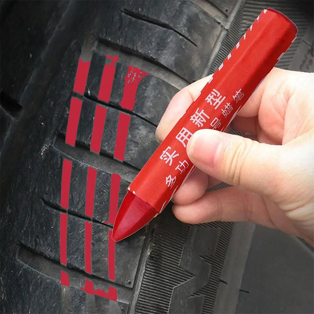 Tire Crayon Marker Oil Resistant Damage Lightweight Crayon Portable Marking Crayons For Mark Tire Damage Tire Repair Tools Qme