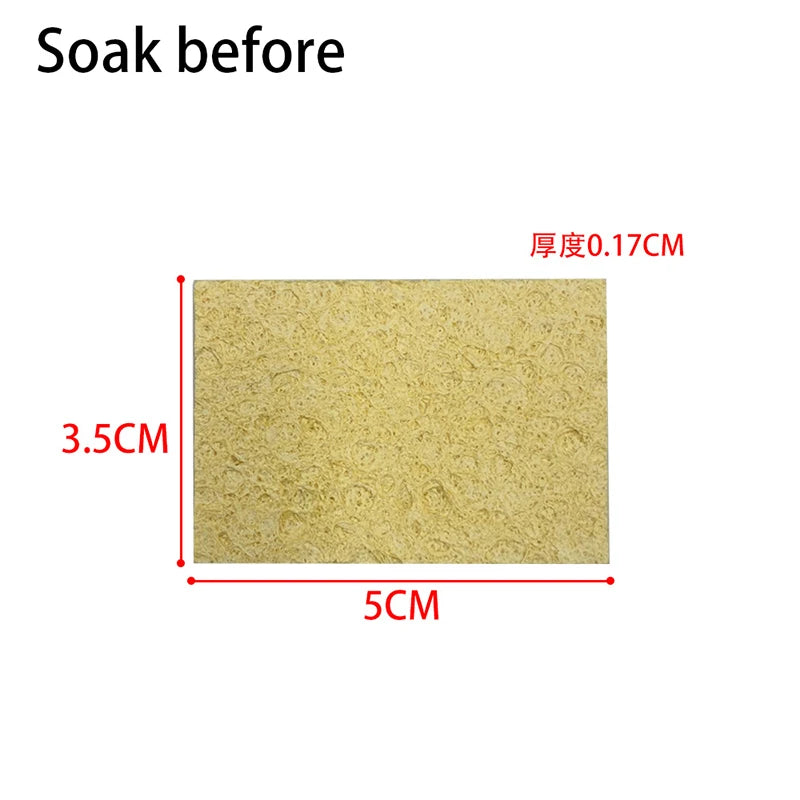Yellow Cleaning Sponge Cleaner Enduring Electric Welding Soldering Qme