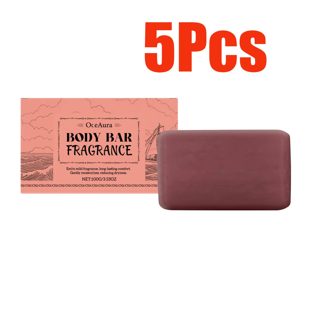 Sandalwood Scented Body Bar Moisturizing Gentle Cleansing Soap for Bath Shower Long-Lasting Fragrance Handmade Natural Skin Care Qme 500 Boxed