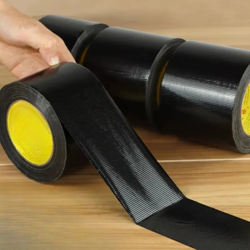 Super Adhesive Fabric Duct Tape (1 Roll) - Waterproof, Leaves No Glue for E-Bike Seat, Tarpaulin & Tent Repair Qme