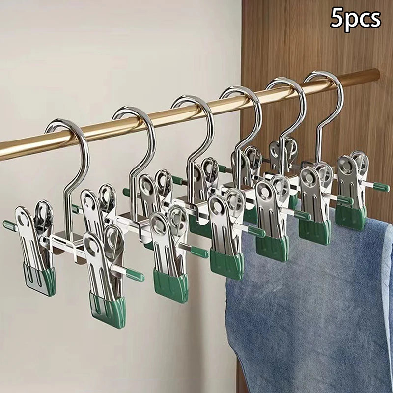Seamless Stainless Steel Trouser Rack Adjustable Stainless Steel Shoe Rack Trouser Rack Boots Hanger Portable Qme A6