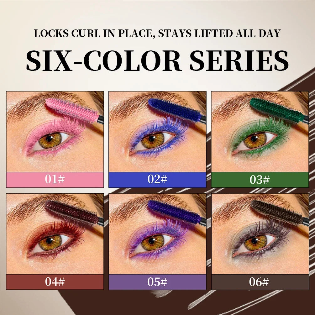 QIBEST Silk Mascara With Big Eyes,Strong And Lasting Black Mascara Extension,Waterproof and Non-caking,Prolonged Mascara Makeup Qme