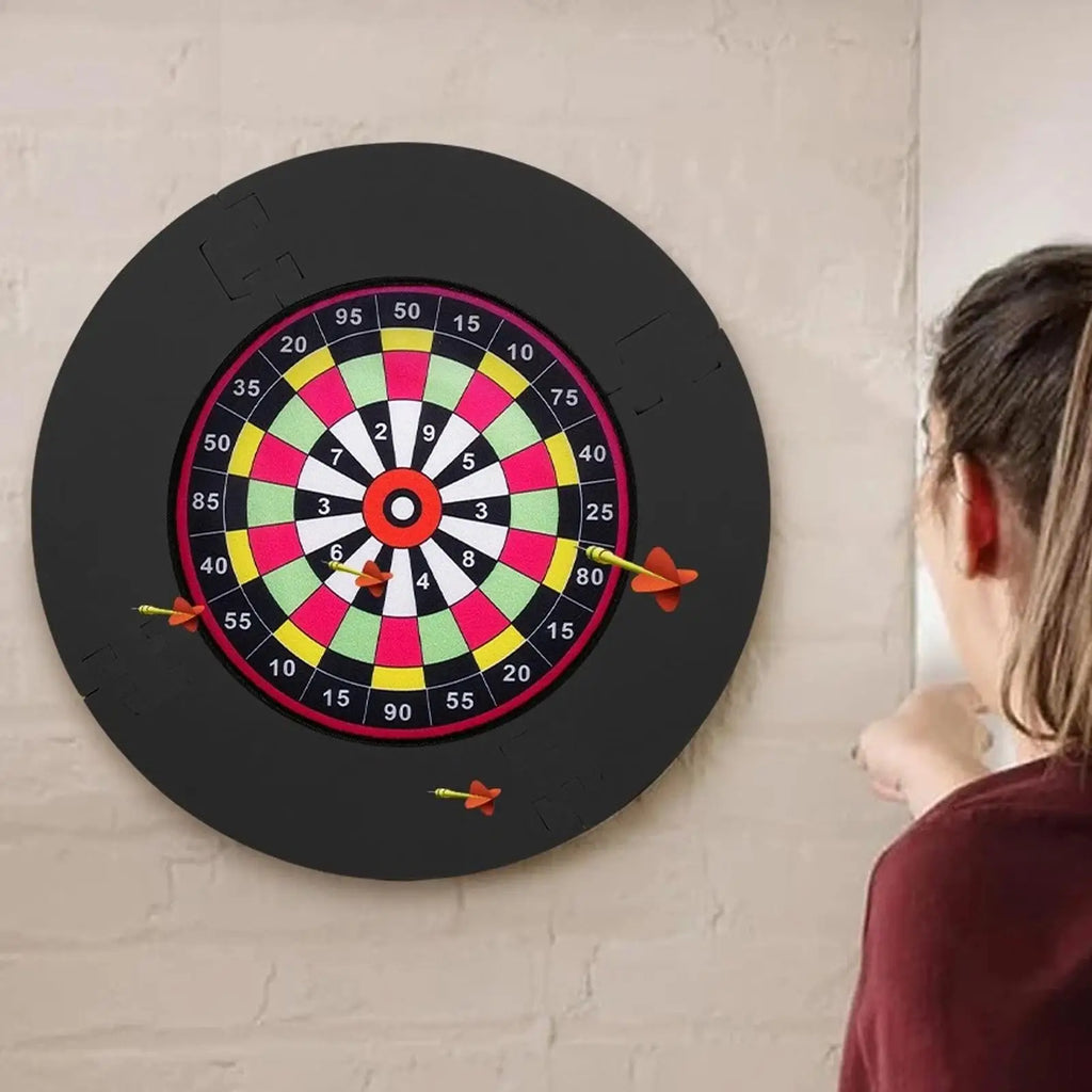 Dart Board Wall Protectors 18inch Noise Reduction Protection Ring Wall Protector for Dart Board for Men Room Bar Basement Garage Qme