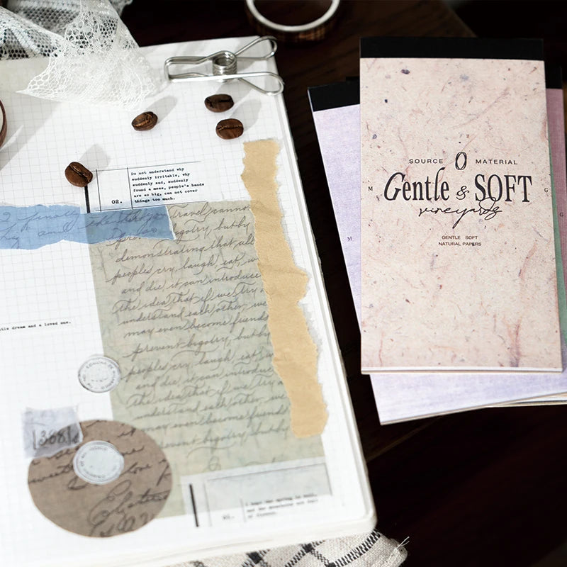30 pcs Vintage Gentle monologue Decorative paper writable memo Diy Diary Album Scrapbooking material Creativity Background paper Qme