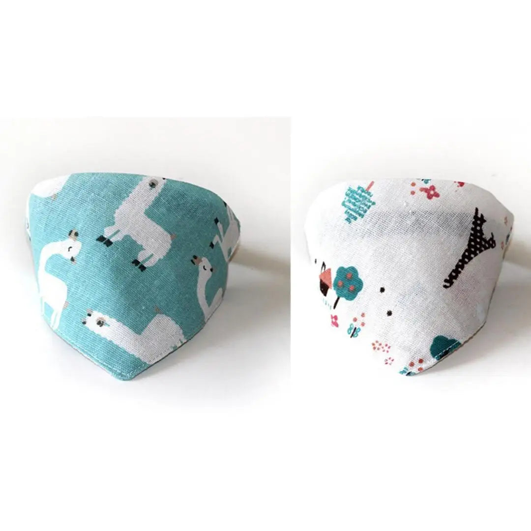 B Adorable Triangle Pet Drool Bib Without Collar Water Absorbing Reusable Cloth Practical Feeding Bib For Dogs And Kittens Qme 2pcs Tree Sheep S
