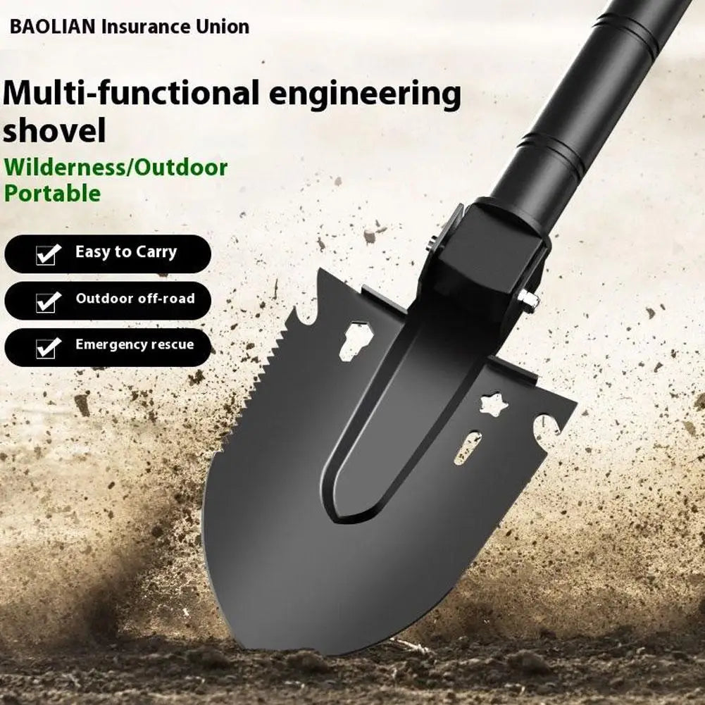 Survival Shovel Multi-tool Portable Engineer Disaster Recovery Car Qme