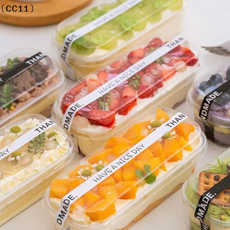 10 20 Mini Loaf Deli Dessert Container Desserts Cups Cake Box Qme