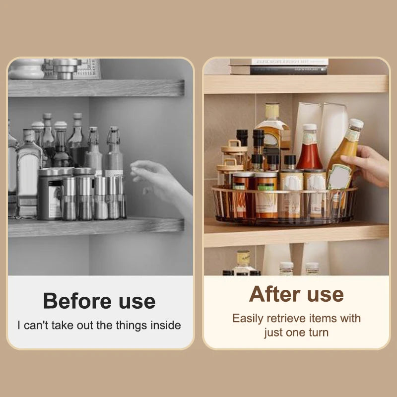 Condiments Cosmetic Perfume Organizer Desktop Storage Box 360 Qme