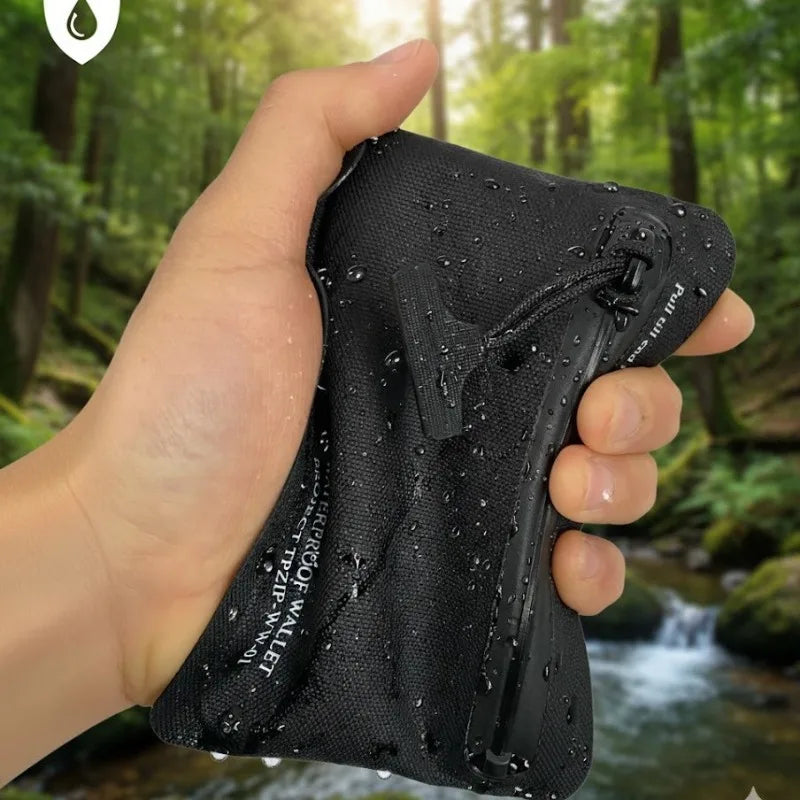 Waterproof Black Hypalon TPU Wallet Card Holder Car Key Case Outdoor Qme