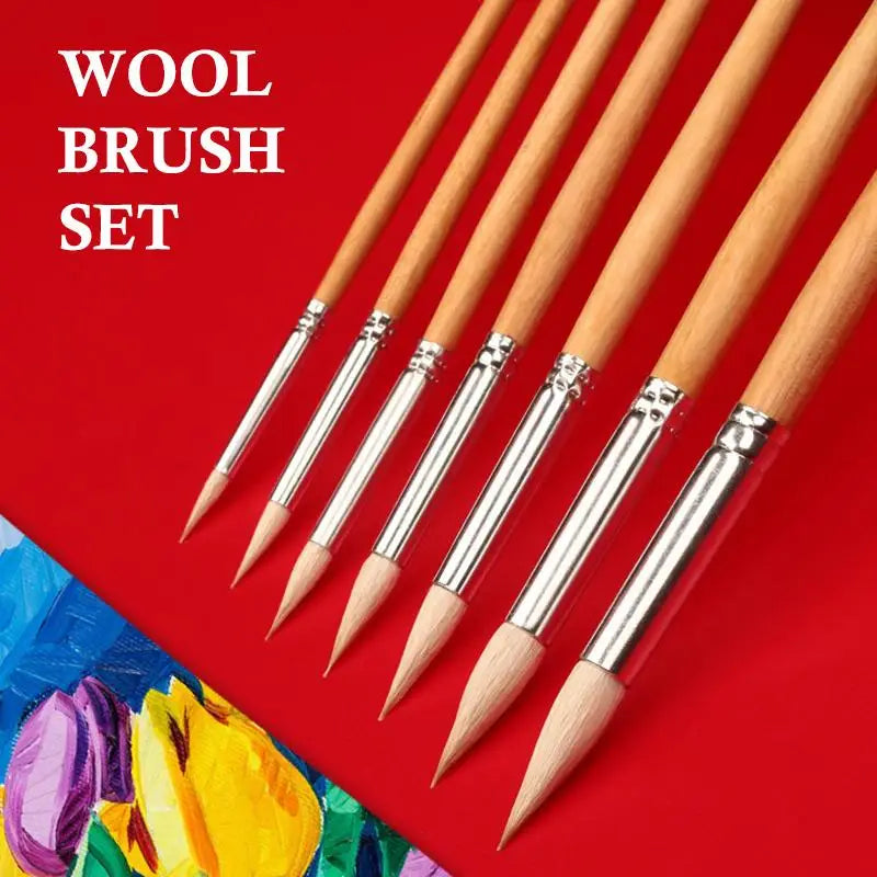 Gouache Watercolor Hook Line Pen Soft Weasel Hair Fine Detail Qme
