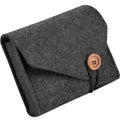 Travel Electronics Organizer Felt Cable Storage Case Power Adapter Qme black