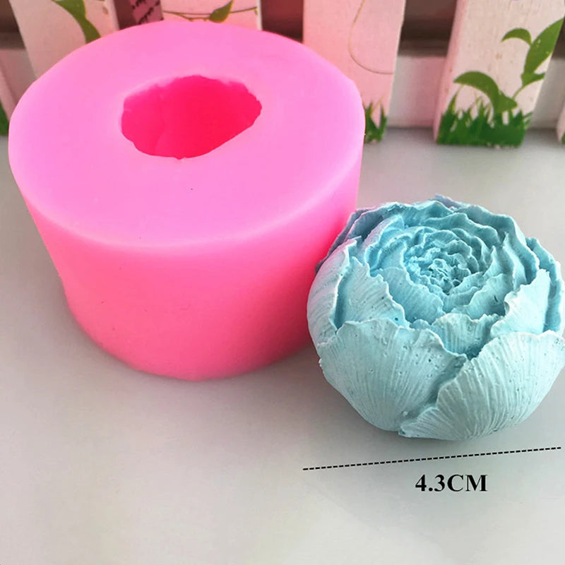 ^1Pc Woolen Ball Candle Mold Silicone Nordic Yarn Ball DIY Wax Soap Crafts Mould Qme