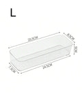 Transparent Cosmetics Storage Box Plastic Uncovered Compartment Qme L