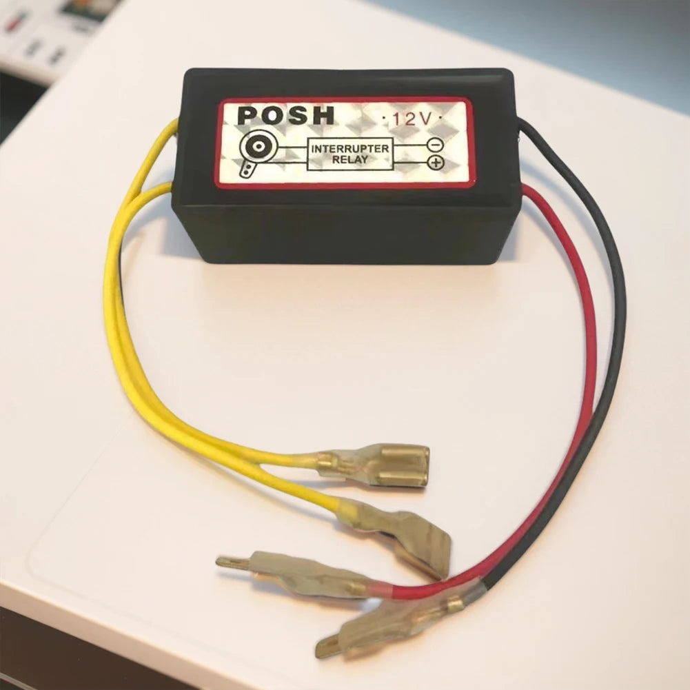 12V Horn Auto Speaker Signal Relay Horn Relay Electric Snail Horn Relay for Making Horn Sound Disconnect Breaker Qme Default Title