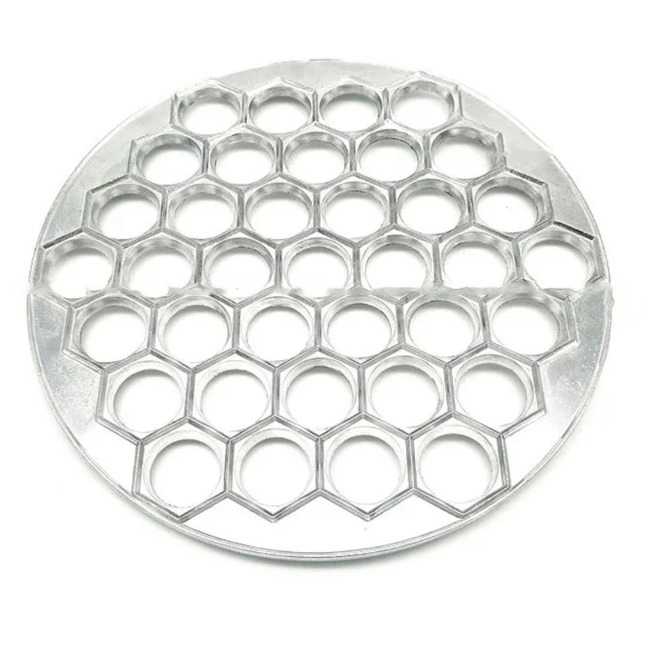 Dumpling Moulds 37 Holes Kitchen Dough Press Ravioli Making Mould Dumpling Skin Artifact Mold DIY Batch Production Pasta Qme silver