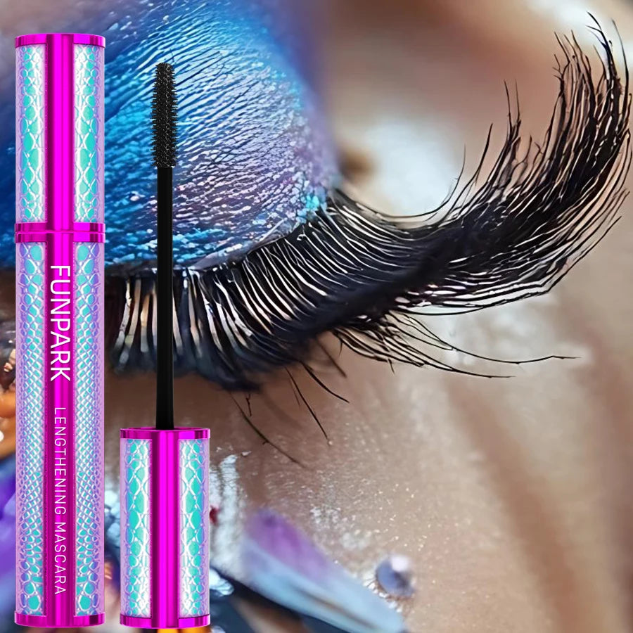 5D Black Eye Mascara Lengthened Thick Sweat Proof Silk Big Eyes Qme