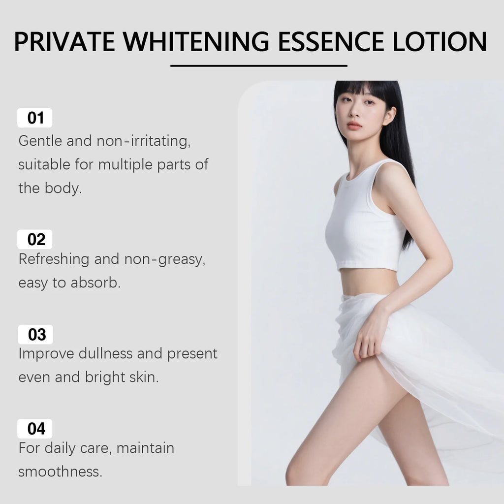 Skin Whitening Serum Private Parts Underarm Bleaching Essence Lighten Butt Knee Armpit Melanin Removal Intimate Area Brightener Qme