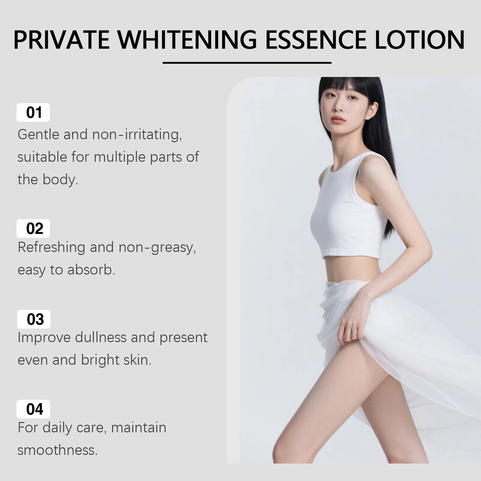Skin Whitening Serum Private Parts Underarm Bleaching Essence Lighten Butt Knee Armpit Melanin Removal Intimate Area Brightener Qme