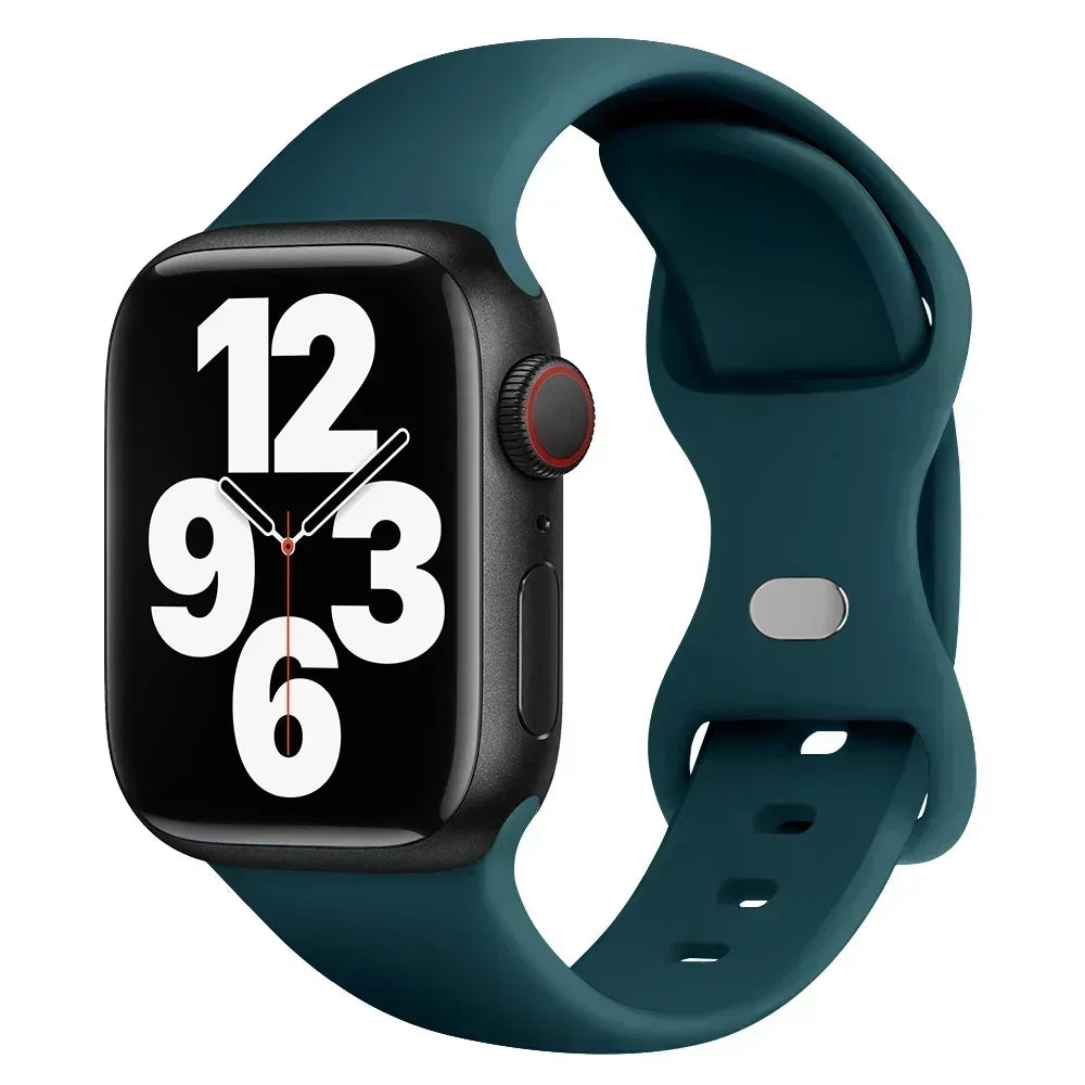 Silicone Band Apple Watch 10 9 8 7 6 5 4 3 SE Strap IWatch Ultra 2