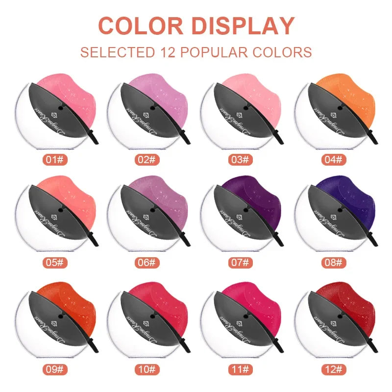 Color Changing Lazy Lipstick Squeeze Into Lips Makeup Lip Gloss Matte Waterproof Long Lasting Non-stick Cup Tint Balm Cosmetic Qme