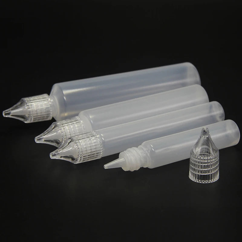 10 15 30 Refillable Plastic Dropper Bottles Pen-shape Containers Ink Qme