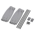 Car Window Sun Shade Foldable Sunshade 2 x 50s Car Sun Shade Window Curtain Adjustable SunShade Drape Visor Valance Curtain Qme gray