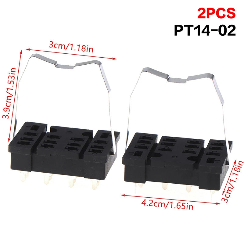 PCB Mount Relay Socket Base PT08-0 PT14-02 PY14-02 8-Pin 14-Pin Qme A2