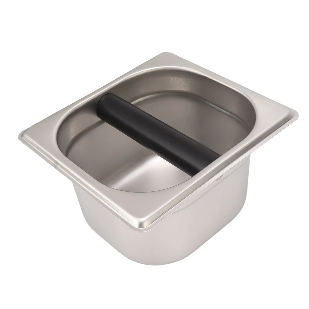 Coffee Knock Box Espresso Dump Bin for Barista Coffee Grind Anti-slip Espresso Dump Bin Grind Waste Bin Coffee Grounds Bucket Qme