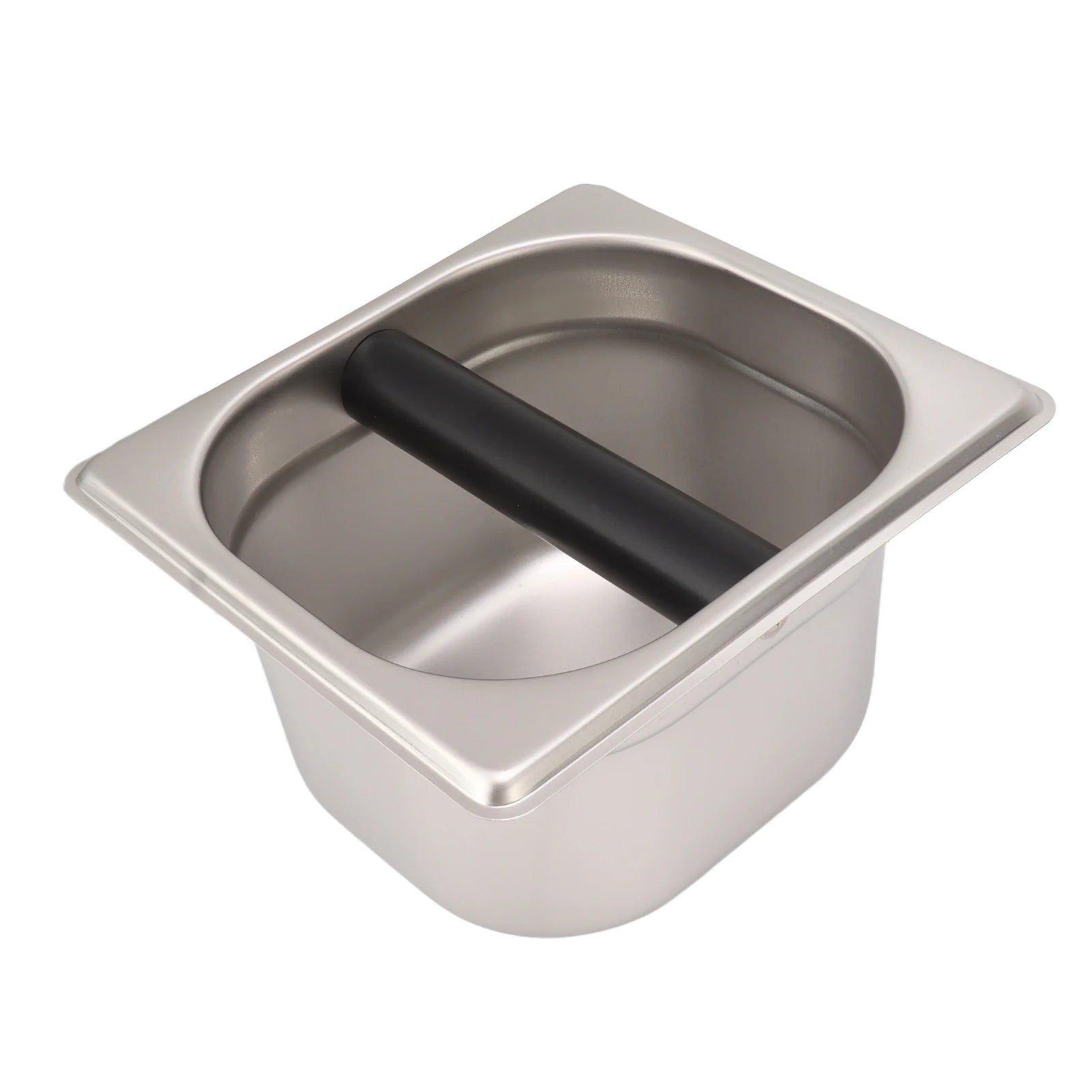 Coffee Knock Box Espresso Dump Bin for Barista Coffee Grind Anti-slip Espresso Dump Bin Grind Waste Bin Coffee Grounds Bucket Qme