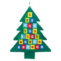 Christmas Tree Advent Calendar Wooden Shape Countdown Qme Green China Mainland