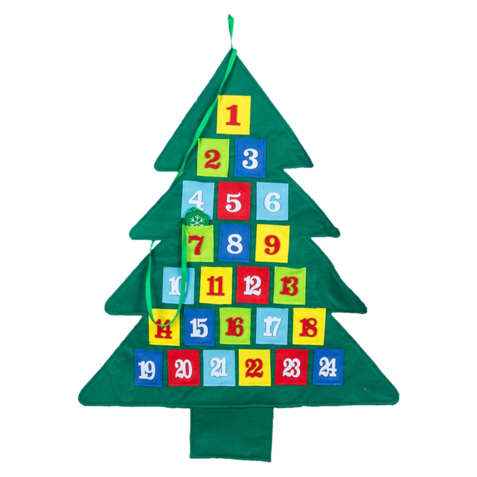 Christmas Tree Advent Calendar Wooden Shape Countdown Qme Green China Mainland