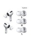 Suitable Airprods Silicone Ear Caps Wireless Bluetooth Earphone Qme Light Grey