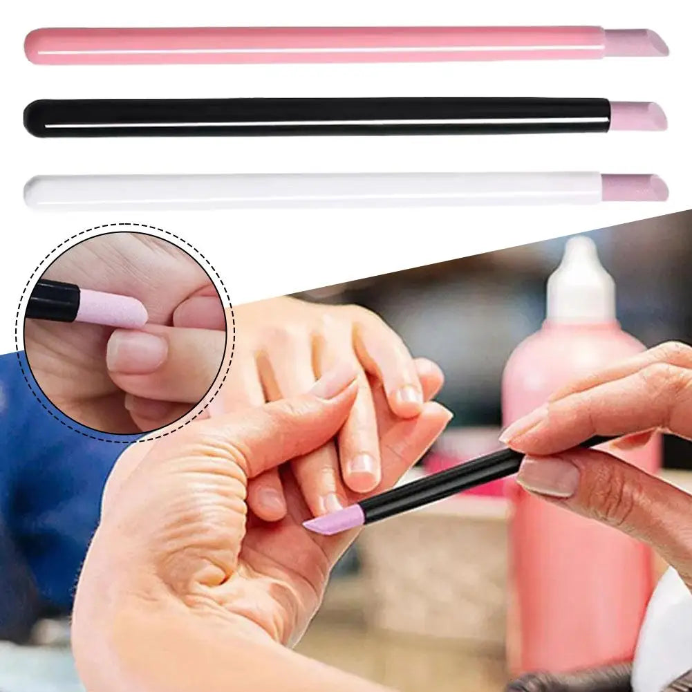 Nails Art Quartz Grinding Pen for Remover Cuticle Dead Skin UV Gel Polish Nail File DIY Manicure Pedicure Care Tools Qme